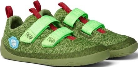 Dětské barefoot boty Affenzahn Happy Knit Dragon - green/red