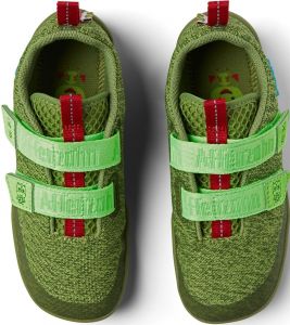 Dětské barefoot boty Affenzahn Happy Knit Dragon - green/red shora