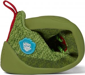 Dětské barefoot boty Affenzahn Happy Knit Dragon - green/red ohebnost