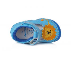 DDstep 070 sandálky modré - lev shora