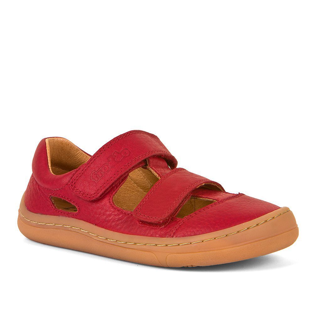 Froddo barefoot sandálky 2 suché zipsy - red