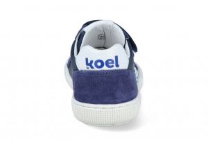 Barefoot celoroční boty Koel4kids - Deran blue zezadu
