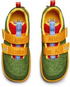 Dětské barefoot boty Affenzahn Happy Knit Toucan shora