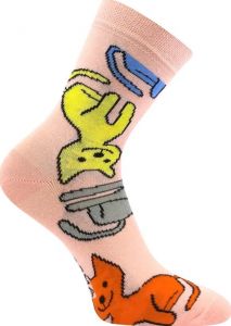 Dětské ponožky Boma - 057-21-43 - XIII - holka kočka