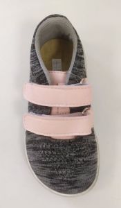 Jonap barefoot tenisky Knitt 3D - šedý melír