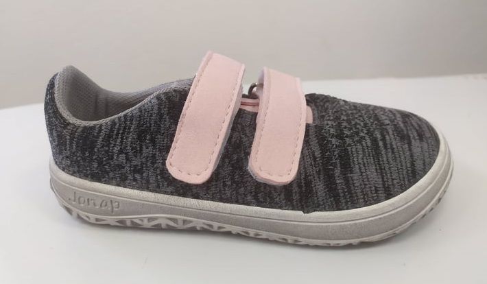Jonap barefoot tenisky Knitt 3D - šedý melír