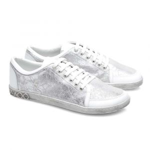 Barefoot topánky ZAQQ TIQQ silver white | 38, 39
