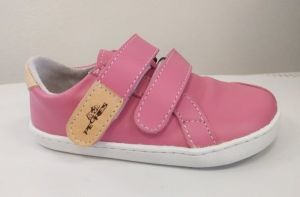 Barefoot kožené topánky Pegres BF54 - ružové | 25, 26, 27, 28, 29, 30, 31, 32, 33, 34, 35, 36, 37
