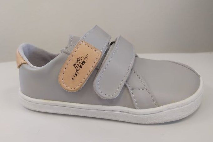 Barefoot kožené boty Pegres BF54 - šedé