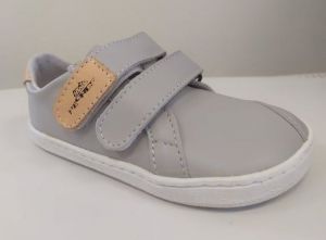 Barefoot kožené boty Pegres BF54 - šedé bok