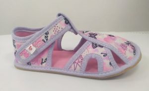 Ef barefoot papučky 386 princess violet - otvorené | 30, 35
