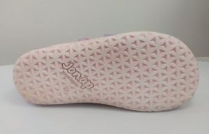 Jonap barefoot tenisky Knitt 3D - šedorůžový melír podrážka