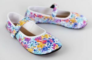 Ahinsa shoes Ananda balerínky kvetované | 38