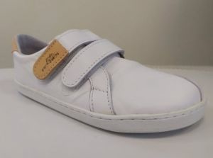 Barefoot kožené topánky Pegres BF54 - biele