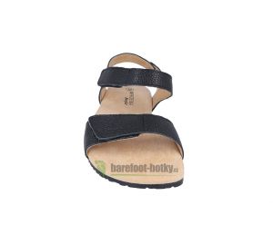 Protetika barefoot sandále Belita čierne lesklé