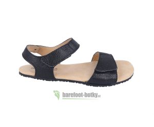 Protetika barefoot sandále Belita čierne lesklé | 38, 39, 40, 41