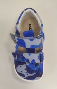 Beda Barefoot sandále Military blue shora