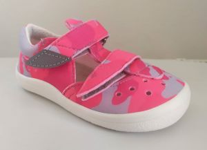 Beda Barefoot sandále Military pink bok
