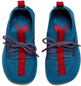 Dětské barefoot boty Affenzahn Baby knit walker - Shark shora