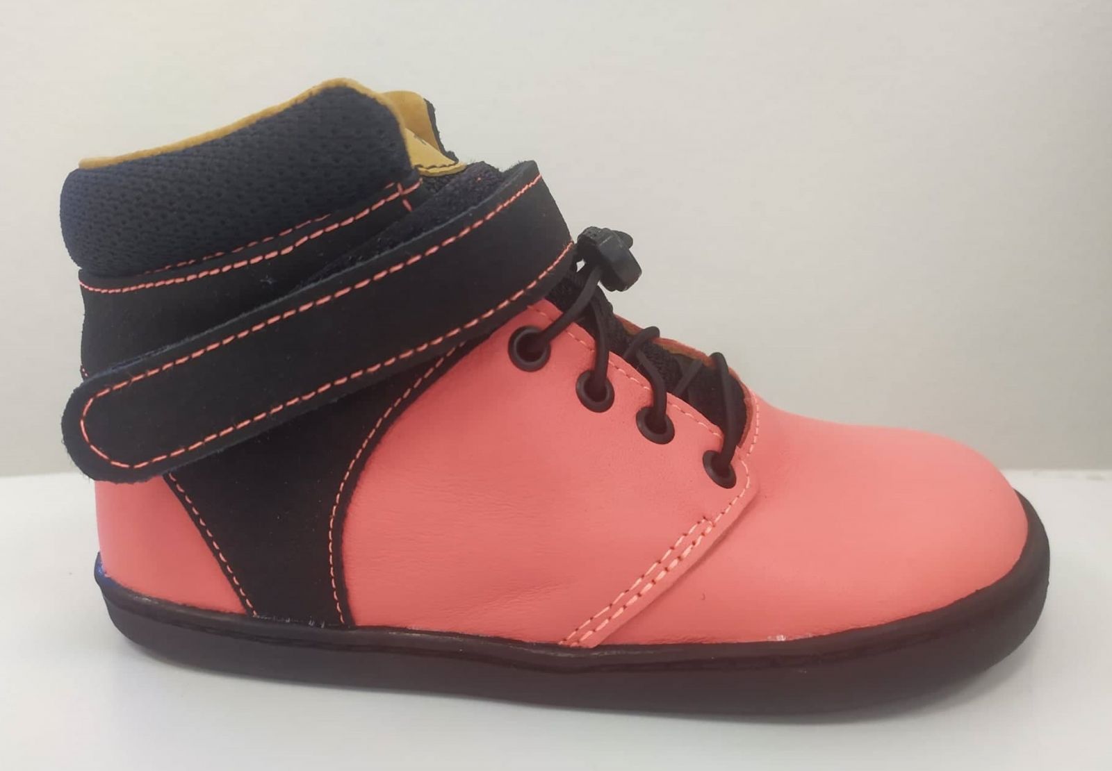 Barefoot kotníkové boty Pegres BF56 - lososové
