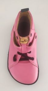 Barefoot kožené boty Pegres BF52 - růžové shora