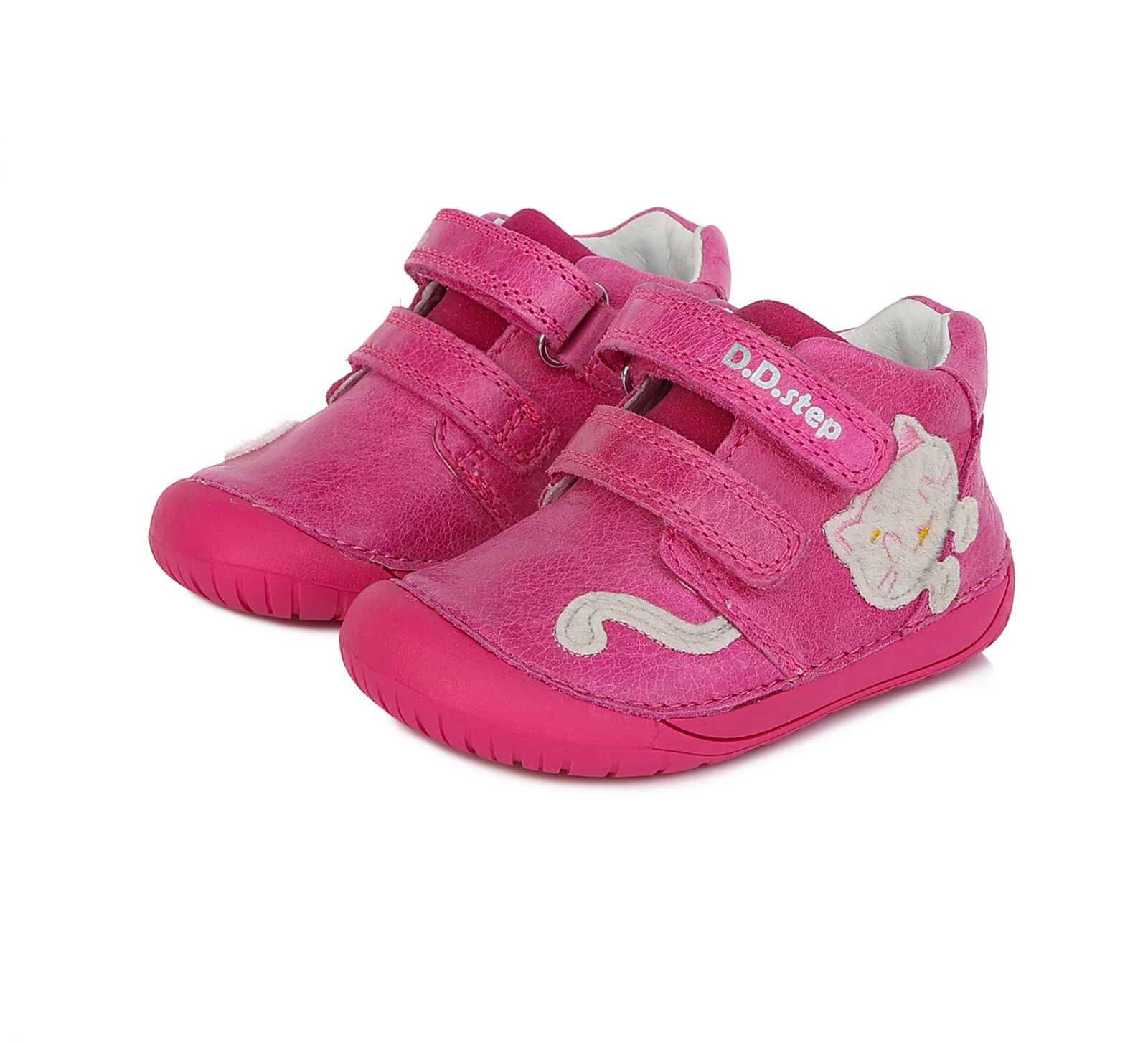 DDstep 070 celoroční boty - tmavě růžové - kočka