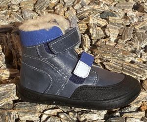 Jonap zimné barefoot topánky Falco modré