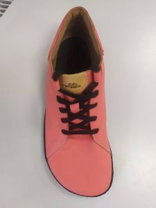 Barefoot kožené topánky Pegres BF80 - lososové