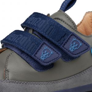 Dětské barefoot boty Affenzahn Sneaker Leather Buddy - Bear detail zipy