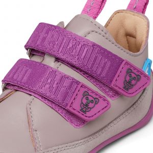Dětské barefoot boty Affenzahn Sneaker Leather Buddy - Koala deatil zipy