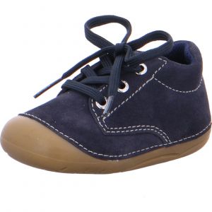 Lurchi barefoot boty - Flo suede navy bok