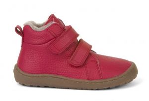 Froddo barefoot zimné členkové topánky red - kožúšok | 23, 24, 25, 27, 29, 30