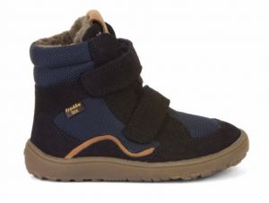 Froddo barefoot zimné vysoké topánky s membránou blue | 23, 24, 25, 26, 27