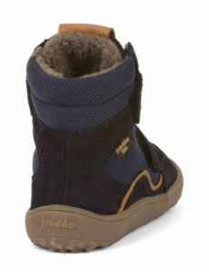 Froddo barefoot zimní vysoké boty s membránou blue zezadu