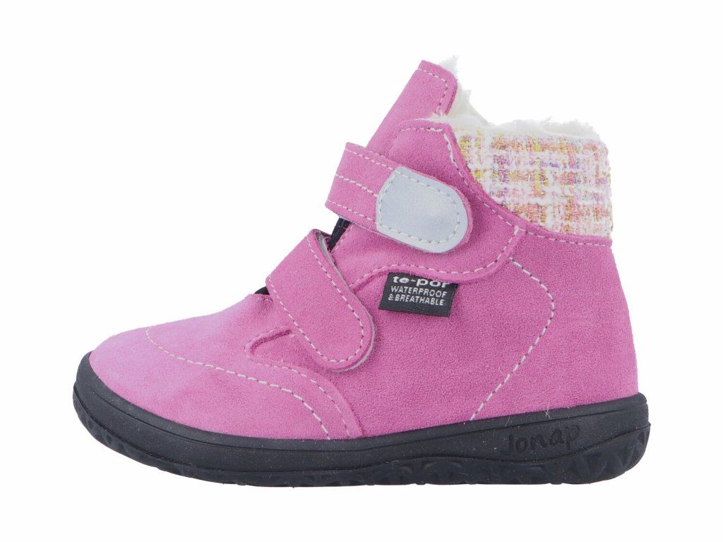 Jonap zimní barefoot boty B5S růžové - vlna
