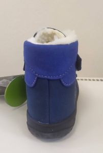Jonap zimné barefoot topánky Jerry MF modré - vločka