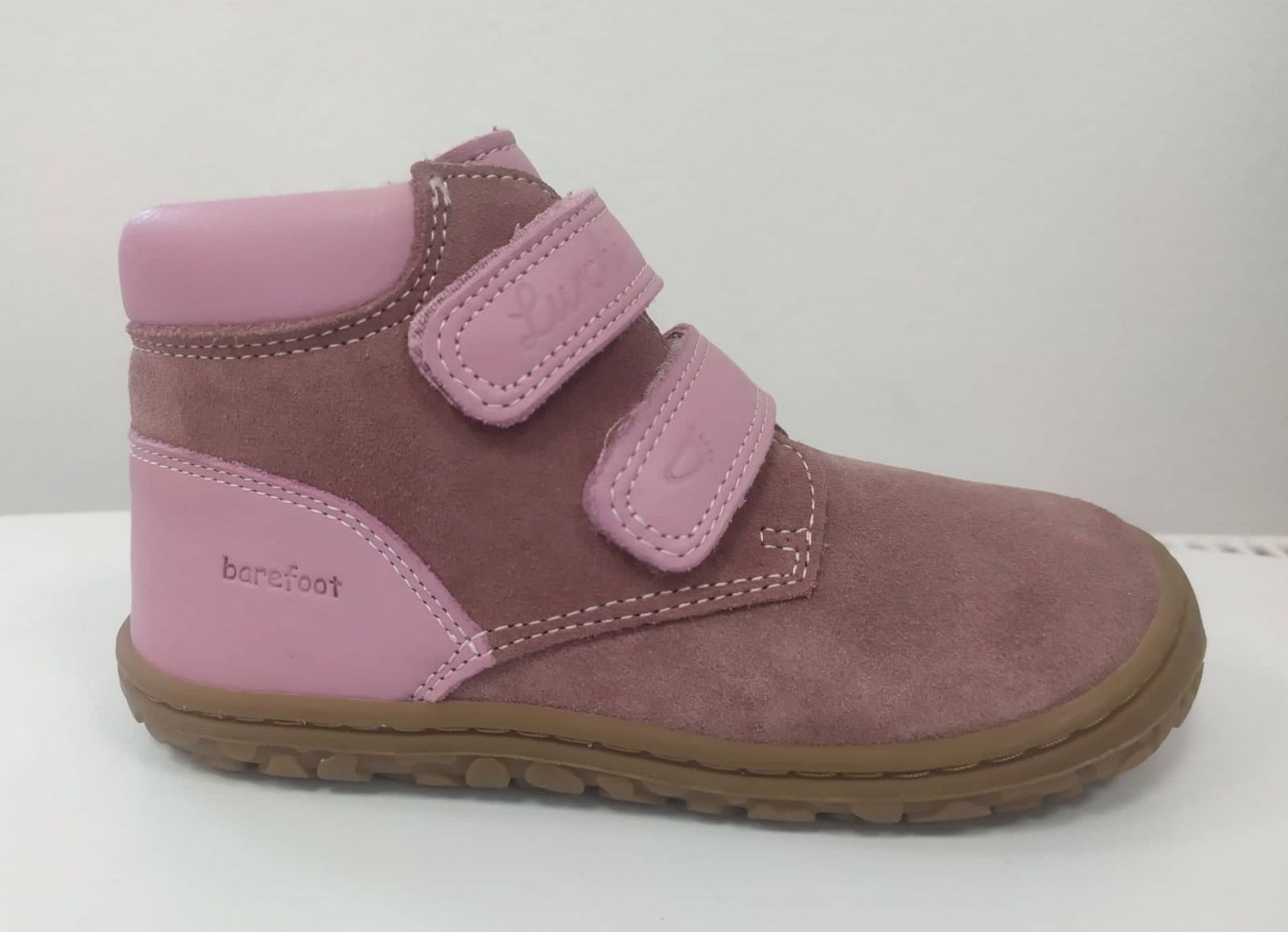Lurchi barefoot boty - Nino nappa rosa