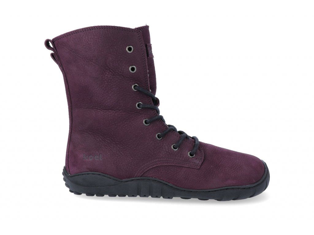 Barefoot outdoorové zimní boty Koel Faro purple