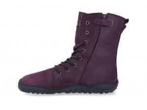Barefoot outdoorové zimní boty Koel Faro purple bok