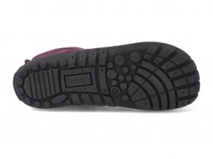 Barefoot outdoorové zimní boty Koel Faro purple podrážka