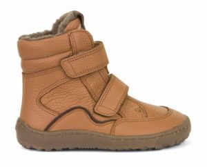 Froddo barefoot zimné vysoké topánky - cognac | 23, 24, 25, 26, 27, 28, 30