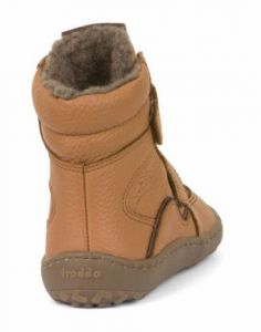 Froddo barefoot zimné vysoké topánky - cognac