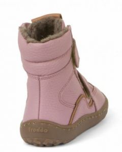 Froddo barefoot zimné vysoké topánky - pink