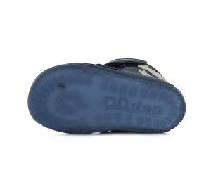 Zimné topánky DDstep 070 - modré - pavúk