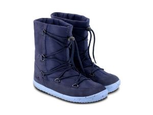Dětské zimní barefoot sněhule Be Lenka Snowfox 2.0 - dark/light blue pár