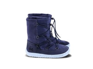 Dětské zimní barefoot sněhule Be Lenka Snowfox 2.0 - dark/light blue bok