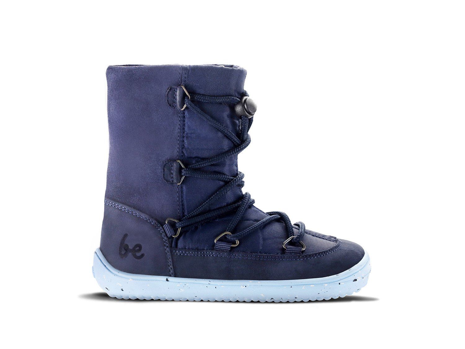 Dětské zimní barefoot sněhule Be Lenka Snowfox 2.0 - dark/light blue
