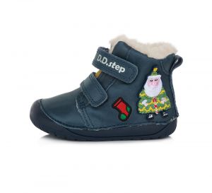 Zimné topánky DDstep 070 - modré - Vianoce