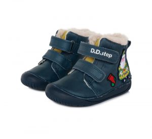 Zimné topánky DDstep 070 - modré - Vianoce | 20, 21, 22, 23
