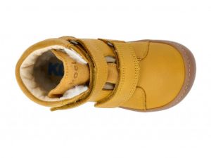 Barefoot zimné topánky Koel4kids - Emil - ocra